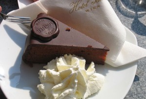 The Original Sacher-torte at the Hotel Sacher, Vienna