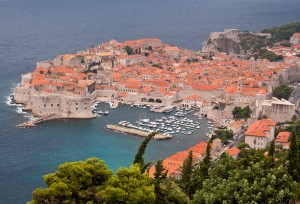 Aerial view of Dubrovnik's Old City