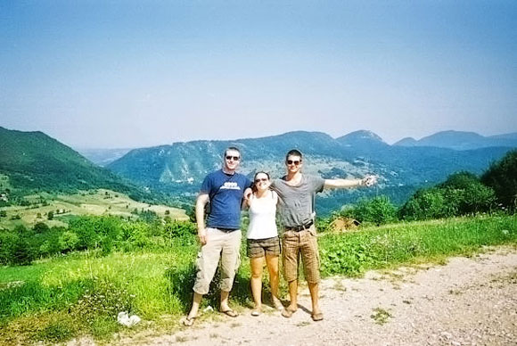 Driving through the mountains in Croatia