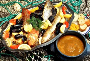 Bouillabaisse from the Restaurant du Port, Le Grau du Roi, Marseille