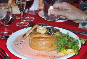 Mushroom vol-au-vent - Seine River Cruise