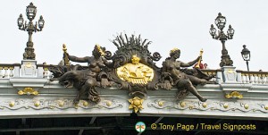 Ornate bridge decorations