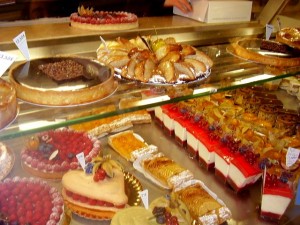 Mouth-watering pastries in Paris..