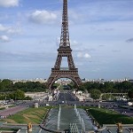 Eiffel Tower, Paris Eiffel Tower viewed from Trocadero..