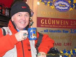 Tony's happy with his Gluhwein