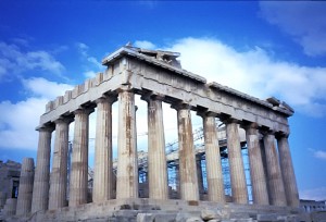 The Parthenon built for the goddess Athena