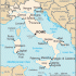 italy Map of Italy with major cities