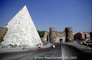 pyramid in rome