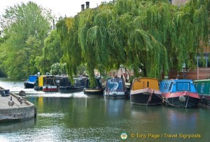 Canal Boats on Regent's Canal, London