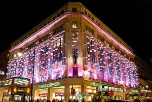 Marks & Spencers at Christmas