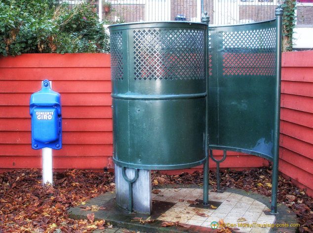 Vintage public lavatory, examples of which can still be found around Amsterdam