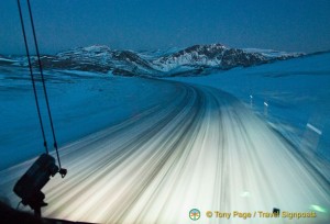 The North Cape Road in Winter