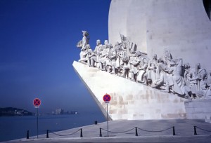 Monument to the Explorers on the Belem waterfront, Lisbon