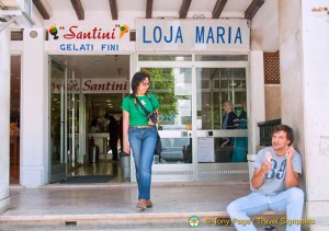 Shopfront of Santini Gelati, Cascais