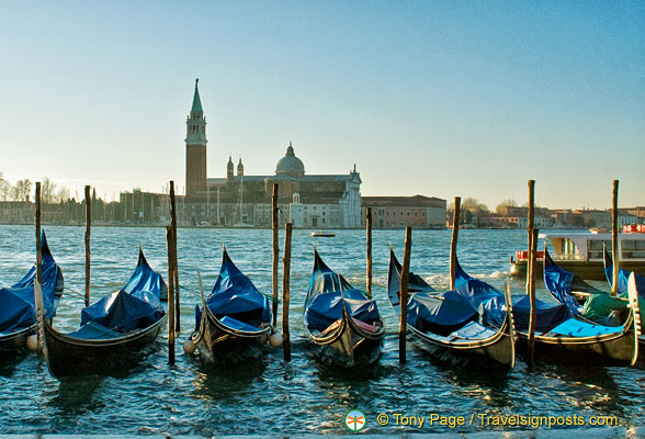 Gondolas in Venice
