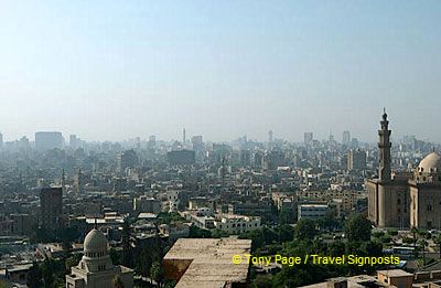 The upper terraces of the Citadel offer spectacular views of the city.
[The Citadel and Mohammed Ali Mosque - Cairo]