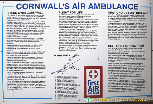 Interesting facts about Cornwall's air ambulance