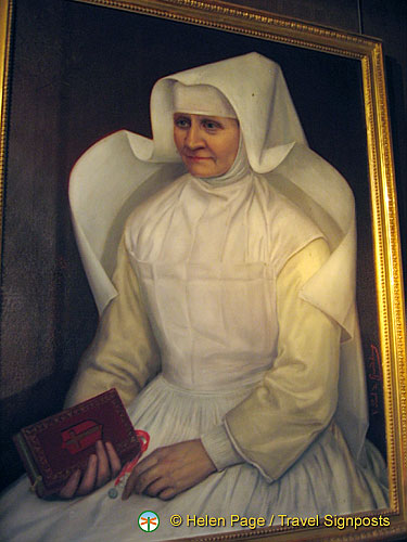 Portrait of a nun at the Hospices de Beaune