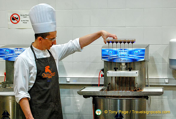 Chocolate making demonstration