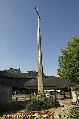 In 1431 Joan of Arc was burned at the stake on this spot [Rouen - France]