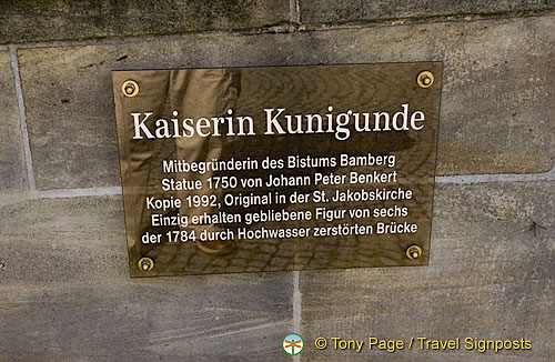 Plaque about Kaiserin Kunigunde