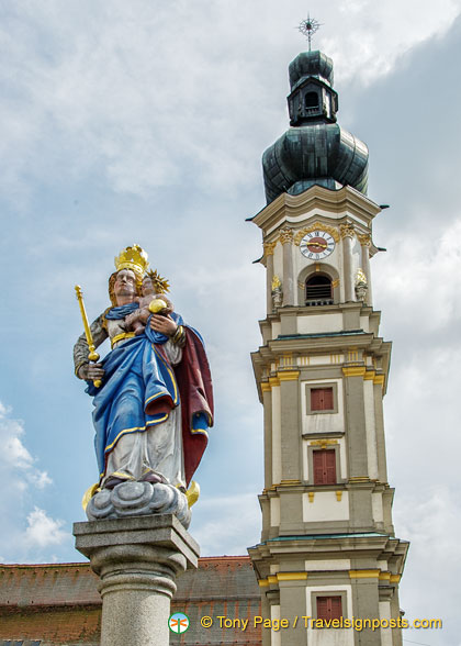 The tower of Grabkirche - St Peter and Paul church