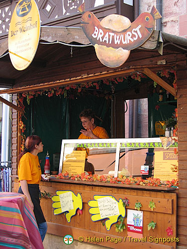 A Bratwurst stall