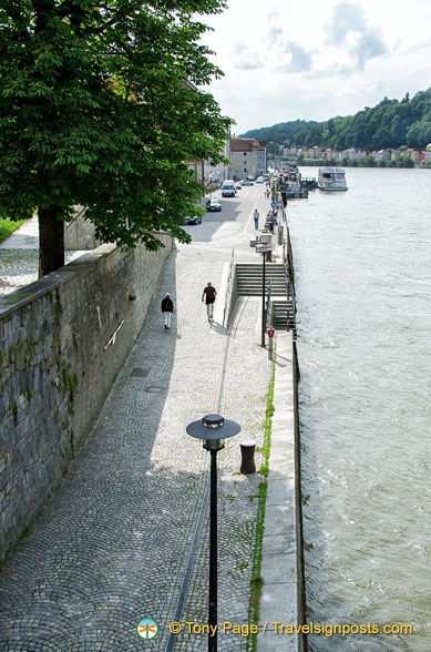 Walkway along the Danube