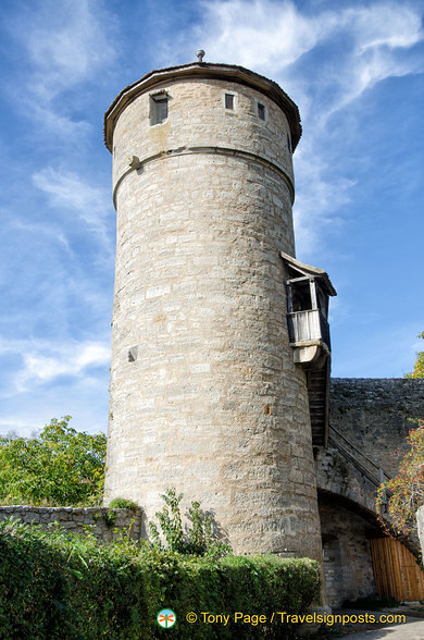 The huge cylindrical Straftturm