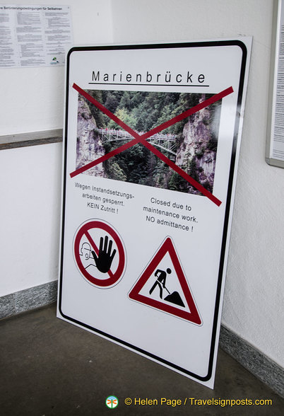 Marienbrücke is closed for maintenance