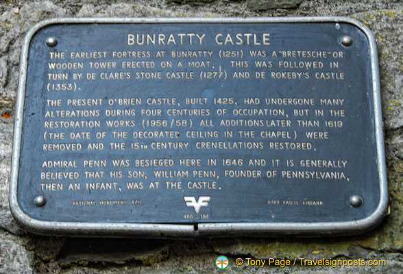 Bunratty Castle history