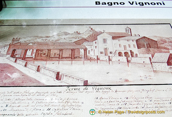 Picture of the Bagno Vignoni bath