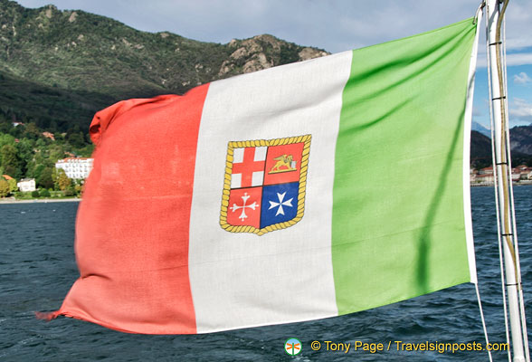 Flying the flag on Lake Maggiore
