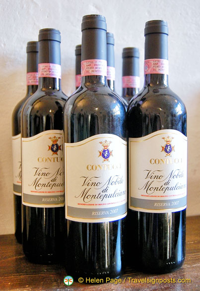 Bottles of Montepulciano Vino Nobile from Contucci
