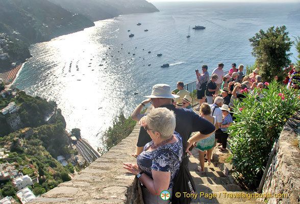 Viewpoint to Positano - this is where everyone stops before arriving at Positano