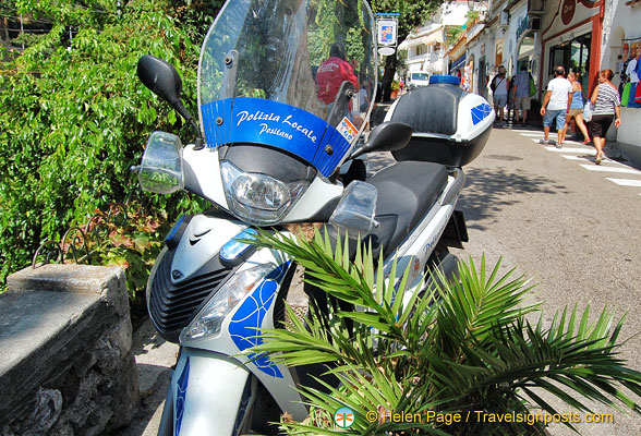 Positano local police motorbike