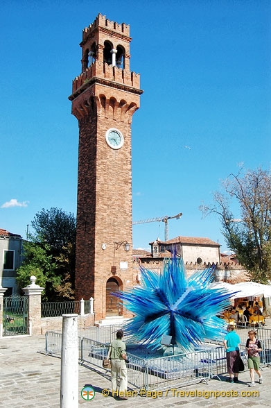 Campo Santo Stefano, the main square in Murano
