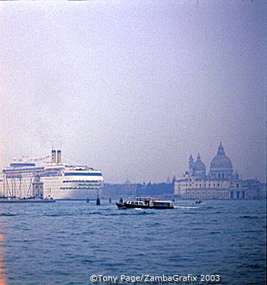 Vessels of all sizes ply the waterways of Venice[Venice - Italy]