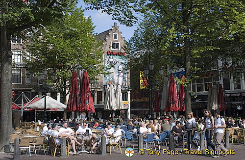 Outdoor cafes on Amsterdam's Leidseplein Square