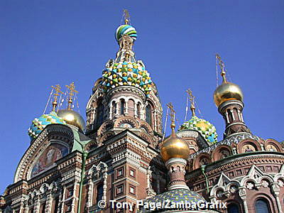 Church on Spilled Blood stands on the spot where Tsar Alexander II was murdered