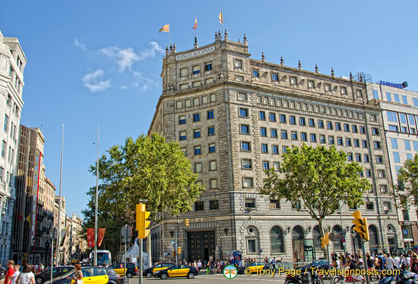 Banco de España on Plaza de Cataluña, Barcelona