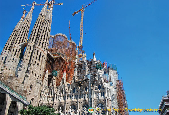 One of the views of Sagrada Familia
