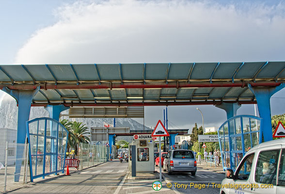 Gibraltar Customs and Immigration checkpoint