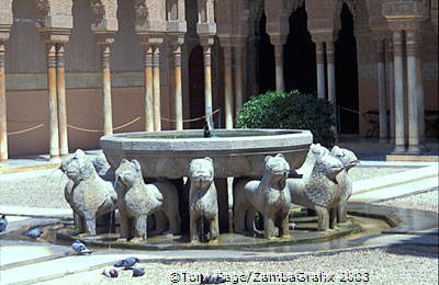 The famous lion fountain