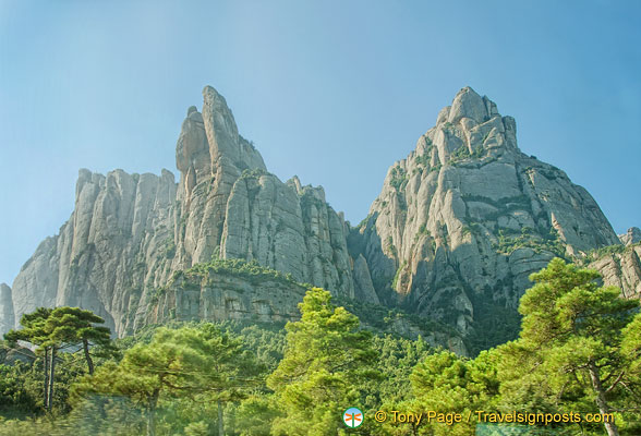 View of the Montserrat mountain range