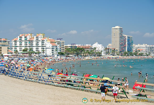 The North beach is one of the most popular beaches in Peñíscola