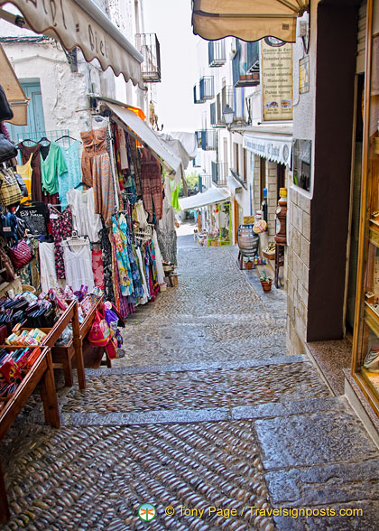 The Old Town of Peñíscola with its narrow cobbled streets