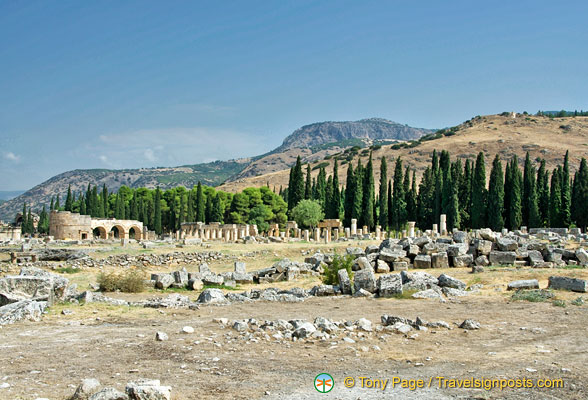 View of northern necropolis site
