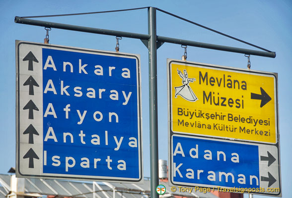 Travel directions from Konya