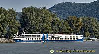 Our riverboat moored at Dürnstein